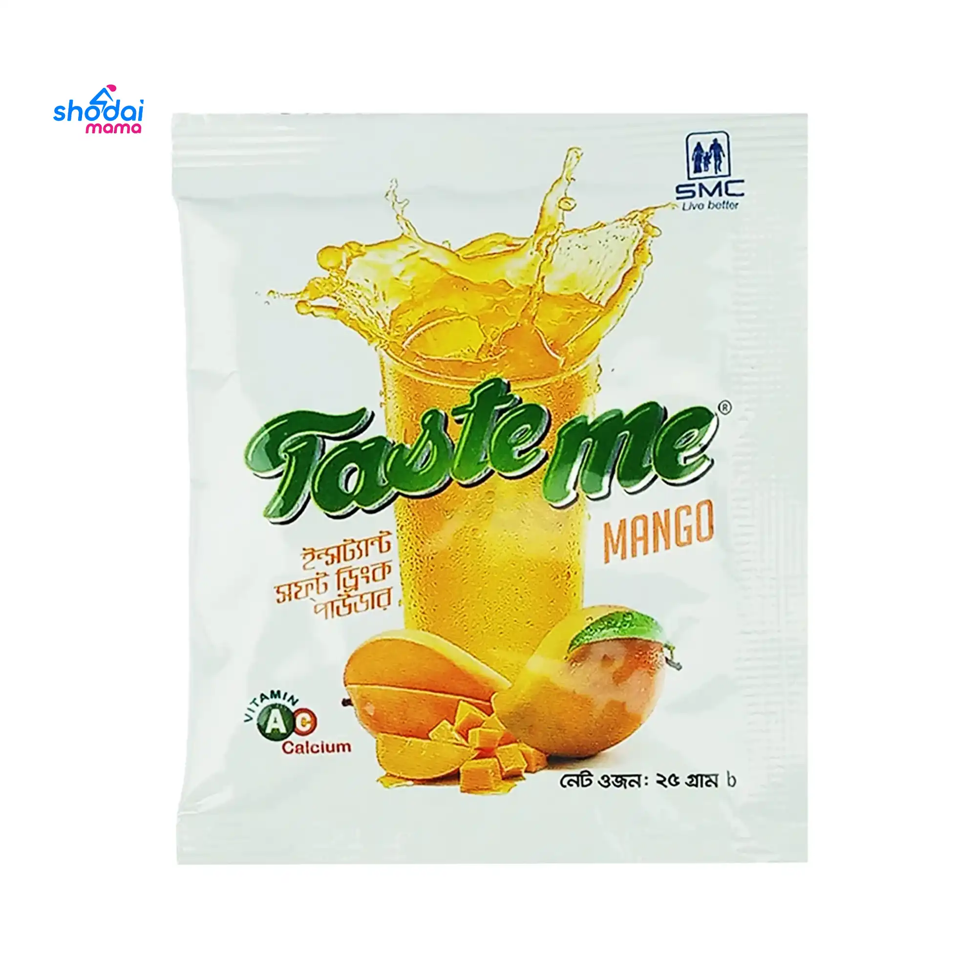 Tasteme Instant soft Drink Powder Mango Flavoured 25gm